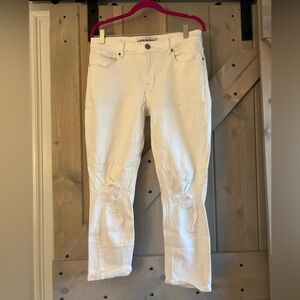 Express White Ankle & Cropped Jeans
